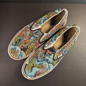 Vans Colorful Graphic Slip-On Loafers